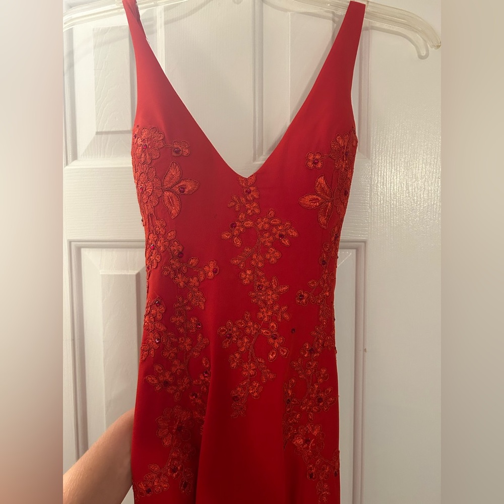 Prom Dress (Never Worn) (Red) (Size 4)